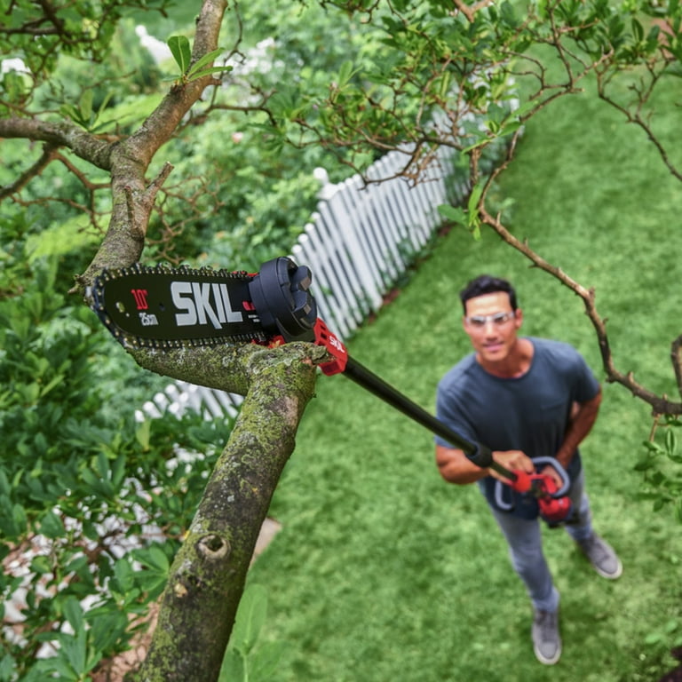 SKIL PS4561C 10 PWR CORE 40 Brushless 40V 10Ft. Long 10 in. Pole Saw Kit w 2.5Ah Battery Charger Walmart