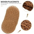 thumbnail image 3 of Round Paper Woven Placemats,Decorative Rope Mesh Place Mats for Dining, Party and Wedding 12PCS, 3 of 5