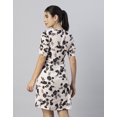 thumbnail image 3 of Moomaya Womens Short Sleeves Mini Dress, Sweetheart Neck, A-Line Dress, 3 of 7