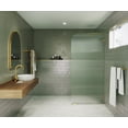 thumbnail image 2 of Glass Warehouse FL-RAD-36-R-PB Aurora 78" High X 36" Wide Shower Screen Frameless Shower, 2 of 7