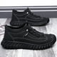thumbnail image 3 of Zapatos deportivos de cuero para hombre, zapatos casuales de moda con suela suave para hombre, zapatos deportivos de moda para exteriores de cuero para hombre, 3 of 5