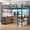 Brown, variant on Toogaho Full Loft Bed with U-Shaped Desk & Charging Station & LED Lights,Metal Loft Bed Frame with Storage & 13"H Guardrail,White