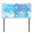 thumbnail image 3 of Fleur de Lis Headboard, Illustration of Lily Flower Like Frozen Heredic Nobility Emblem Queenly Style Print, Upholstered Decorative Metal Bed Headboard with Memory Foam, Twin Size, Blue, by Ambesonne, 3 of 4