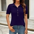 thumbnail image 2 of Otvok Womens Spring Outfits Casual Short Sleeve Shirts Lightweight Tee Blouse, 2 of 6