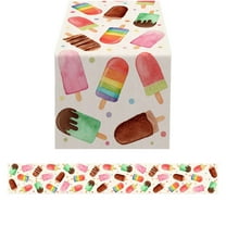 SLYNSHome Summer Table Runner for Home Decor,Popsicle Ice Cream Themed Party Table Covers for Kitchen Dining Room