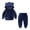 Navy, variant on Odeerbi Toddler Sweatshirt Baby Velvet Fabrics Coat Pants 2PCS Set Kids Sweater Boys Girls Gray