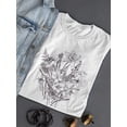thumbnail image 3 of Botanical Spring Flowers Bunch T-Shirt Women -Image by Shutterstock, Female XX-Large, 3 of 4