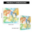 thumbnail image 3 of PAYOHTO Toggle Light Switch Wall Plate Leaves Palm Tree Double Switch Cover Standard Size 2-Gang 4.50" x 4.5" Unbreakable Polycarbonate Thermoplastic, 3 of 6