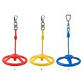 thumbnail image 2 of Sonducket Volante Columpio Colgando Anillo giratorio Exterior Interior Patio trasero Cuerda de escalada Hebilla Kit Ejercicio de entrenamiento Escalada Amarillo, 2 of 6