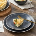 thumbnail image 4 of Stone + Lain Lauren Stoneware 16-piece Round Dinnerware Set, Charcoal, 4 of 6
