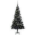thumbnail image 1 of vidaXL Artificial Pre-lit Christmas Tree with Ball Set Black 120 cm PVC, 1 of 5