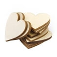 thumbnail image 4 of 100pcs Plain Wooden Heart Embellishments for Crafts, 4 of 9