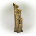 thumbnail image 3 of Alpine Corporation 67-Inch 4-Tier Cascading Tree Bark Fountain with 24 LED Lights, 3 of 10