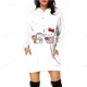 thumbnail image 4 of Sudaderas y sudaderas con capucha de HELLO KITTY para mujer Sudaderas con capucha de HELLO KITTY para otoño y primavera Sudaderas con capucha de manga larga de otoño y primavera de Harajuku, 4 of 5
