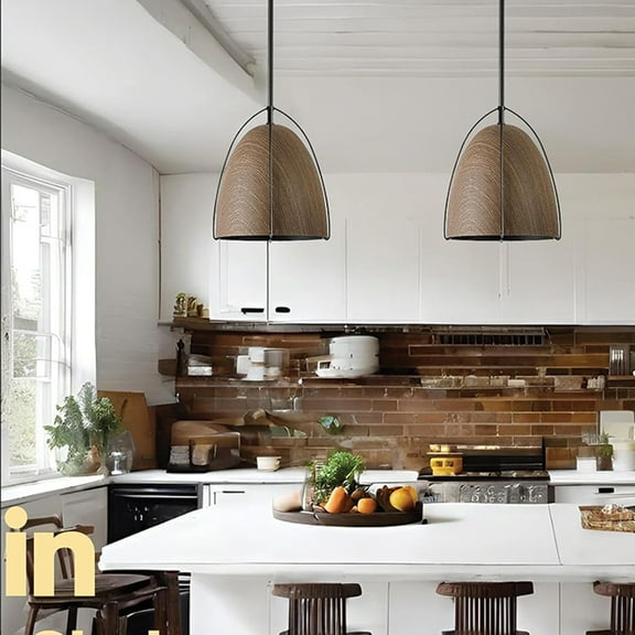 10in dome kitchen light wood black fixture light metal pendant light