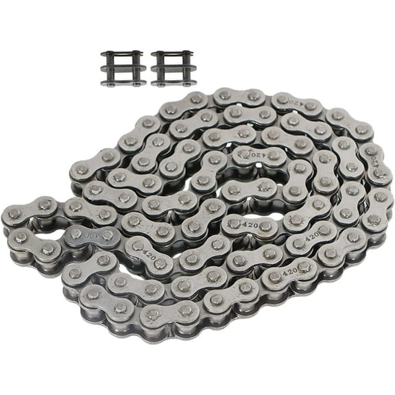 SEBLAFF 420 Chain Mini Bikes 90 Link Rear Drive Chain Replacement for Coleman Trail BT200X CT200U CT200U-EX