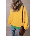 thumbnail image 3 of Ahlaray Vibrant Ginger Color Block Oversized Drop Shoulder Sweatshirt - Trendy & Cozy!, 3 of 3
