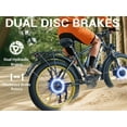 thumbnail image 3 of 5000W (Peak) Electric-Bike for Adults, 60V 25AH Battery Electric Motorcycle, Dual-Motor-Ebike 50MPH Ebike, 26*4.0 Fat Tire Electric-Bicycle, AWD 21-Speed Mountain Bike for All-Road UL 2849, 3 of 15