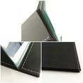 thumbnail image 4 of 10x7 Inches Portable Folding Makeup Mirror, Frameless PU Leather Desk Mirror with Stand for Camping Travel Tabletop Personal, Blue, 4 of 5
