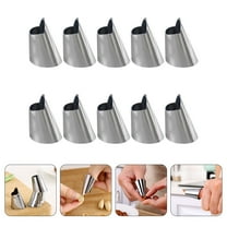 VERDANVERSE Stainless Steel Finger Guards Cutting Protection Hand Protection Tool for Home Use 20Set