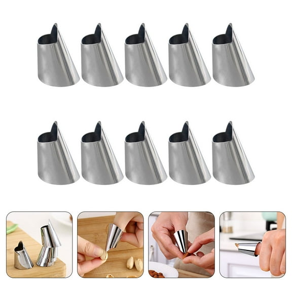 VERDANVERSE Stainless Steel Finger Guards Cutting Protection Hand Protection Tool for Home Use 20Set
