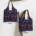 thumbnail image 6 of Wukai Indian Mandalas Dragonfly Sturdy and Stylish Reusable Canvas Tote Bag: Eco-Friendly, Heavy-Duty Grocery Shopping Bag with Reinforced Handles, 6 of 7