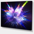 thumbnail image 2 of Explosion Bleue de Gouttes de Peinture - Impression sur Toile Florale, 2 of 4