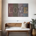 thumbnail image 3 of Elephant Stock Love Wall Sign Wall Art - Horizontal Canvas Wall Art - Living Room Wall Decor - Wall Signs Canvas - Gray And Beige Decor - 45" x 30", 3 of 8