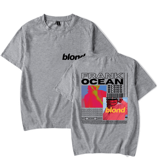 Frank Ocean Merch T-shirt Blond Blonde Album Cover Tee Fashion Hip Hop Men Women t shirt Sweatshirt Summer Casual Short Sleeve Streetwear T-shirts