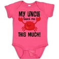 thumbnail image 3 of Inktastic Uncle Loves Me Childs Crab Boys or Girls Baby Bodysuit, 3 of 5