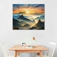 thumbnail image 2 of COMIO Canvas Wall Art Sunrise Landscape Great Smoky Mountains National Park Gatlinburg TN Painting Pictures Printed Stretched & Framed Poster Artwork for Home Decor Bedroom Living Room Ready to Hang, 2 of 4