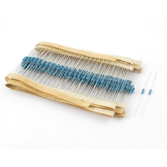 300Pcs 1/4W 0.25W 1% Tolerancia 1.2K Ohm Resistor de Película Metálica a Prueba de Llama de Óxido Axial
