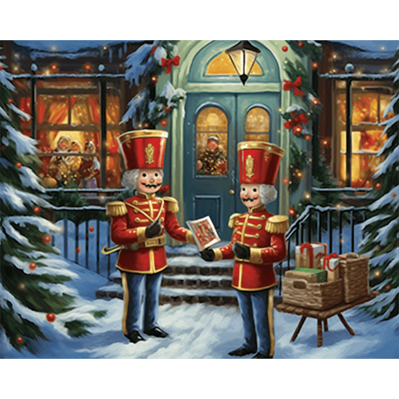 jigsaw puzzles 50 pieces for adults Holiday House Merry Christmas snowy day Christmas tree Formation wooden Challenging Puzzles Perfect for Game 7.9'' x 5.9''