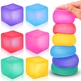 thumbnail image 1 of Pack de 6 juguetes antiestrés ZaxiDeel, cubos squishy de gel, 1 of 6