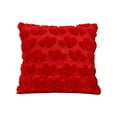 thumbnail image 2 of Set of 2 Valentines Day Pillow Covers 18 x 18 Inch, Soft Plush Faux Fur Wool Decorative Anniversary Cushion Case for Sofa Home Decoration, 2 of 8