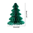 thumbnail image 4 of Fiudx Árbol Navideño de Papel con Forma de Panal, Adorno Decorativo para Fiestas, Colores Brillantes, Accesorio para Árbol, Suministros para Fiestas, Tamaño 22 X 30 Cm, Fácil de Instalar., 4 of 4