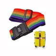 thumbnail image 2 of Correa para equipaje TANGJMXG 2 piezas Correas de equipaje ajustables con cerradura de código colorido, 2 of 3