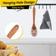 thumbnail image 4 of La mejor cuchara de madera para Pasta, espagueti, tenedor de mano de 12,5 pulgadas de largo, utensilios para servir Pasta, tenedores para Pasta, cucharón de espagueti, espátula para Pasta, 4 of 5