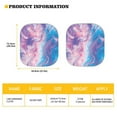 thumbnail image 5 of Kuiaobaty Gradient Marble Texture Pattern 2 PCS Automotive Windshield Sunshades Keep Car Interior Cool Auto Sun Blocker Visor for Women Men Car Accessories Fit Most Vehicles, 5 of 6