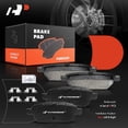 thumbnail image 6 of A-Premium Rear Ceramic Disc Brake Pads Set Compatible with Select Ford, Mazda, Mercury and Lincoln Models - Fusion 2006-2012, MKZ 2007-2012, Zephyr 2006, 6 2006-2013, Milan 2006-2011, 4 Pcs, 6 of 8
