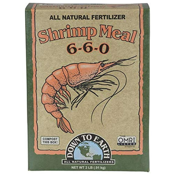 Down to Earth All Natural Shrimp Meal Fertilizer Mix 6-6-0, 2 lb