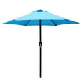 thumbnail image 3 of Abble 7.5ft Patio Umbrella with Crank Outdoor Market Umbrella with 6 Ribs for Garden Deck Backyard Pool, Aqua, 3 of 6