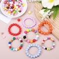 thumbnail image 3 of 160Pcs Silicone Beads 12mm Round Rubber Focal Beads Bulk for Pens Keychain Bracelet Necklace DIY Crafts Making, Camel Brown, 3 of 7
