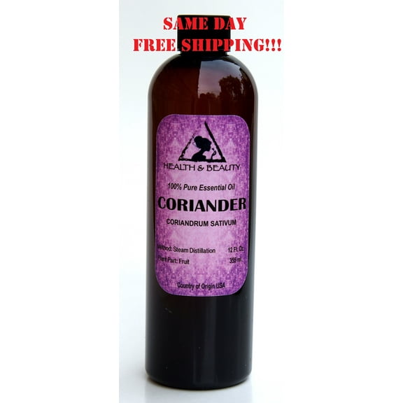 CORIANDER ESSENTIAL OIL AROMATHERAPY 100% PURE NATURAL 12 OZ
