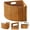 Wood(12.99x17.72x9.84inch), variant on Corner Storage Basket Woven Organizer, Compact FanShape Triangle Storage Bin with Side Handle for Office, Bathroom, Bedroom and Narrow Space