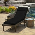 thumbnail image 3 of ARDEN Outdoor Chaise Lounge Cushion 72 x 21, Black Leala, 3 of 12