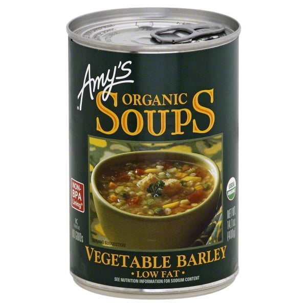 Amy's Organic Vegetable Barley Soup, Low Fat, Vegan, 14.1Ounce