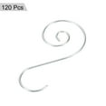 thumbnail image 3 of Uxcell Christmas Ornaments Hooks 120 Pack S Shape Hooks Wire Metal Hanging for Christmas Tree Decorations, Silver Tone, 3 of 5