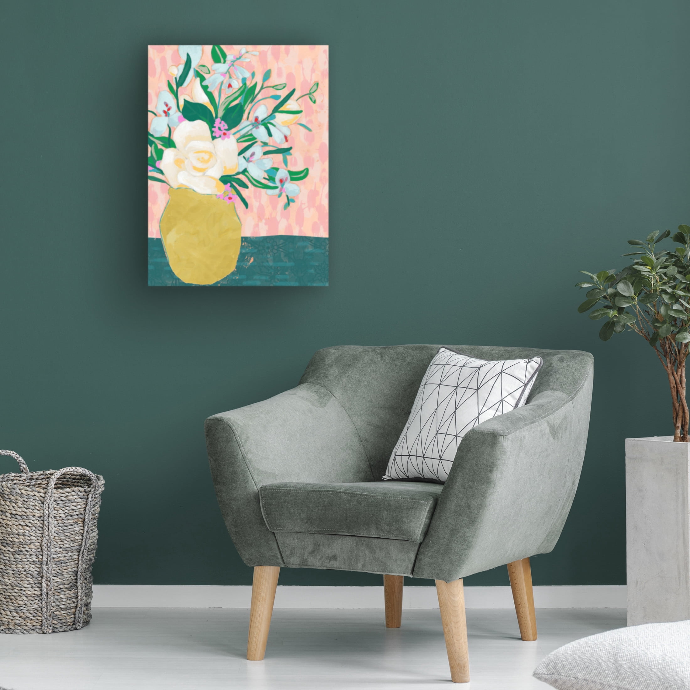 Trademark Fine Art June Erica Vess Patterned Arrangement I Canvas Wall Art