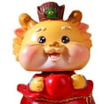 thumbnail image 3 of Tongina Chinese New Year Dragon Figurine Animals Sculpture Car Dashboard Decoration Desktop Collection Wealth Ornament for Restaurant E, 3 of 8